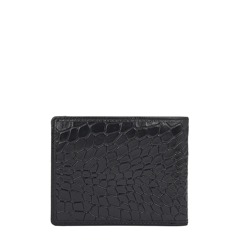 Da Milano black Black Bifold Leather Mens Wallet for Men | Best Price UAE